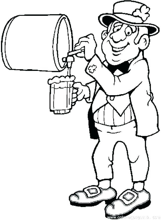 650x890 Leprechaun Coloring Page Beer Coloring Pages Free Leprechaun
