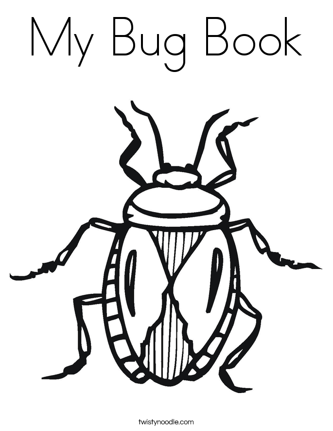 My Bug Book Coloring Page 685x886 My Bug Book Coloring Page