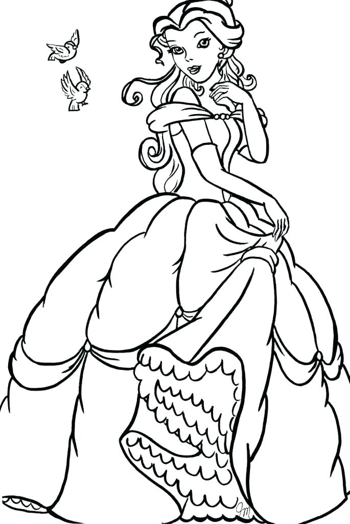 685x1024 Belle Coloring Pages Beauty And The Beast Free Coloring Pages Plus