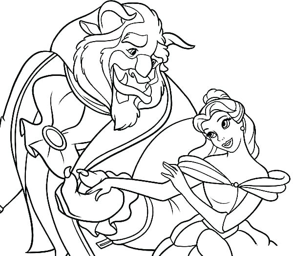 600x523 Belle Coloring Pages Belle Coloring Page Princess Belle Disney