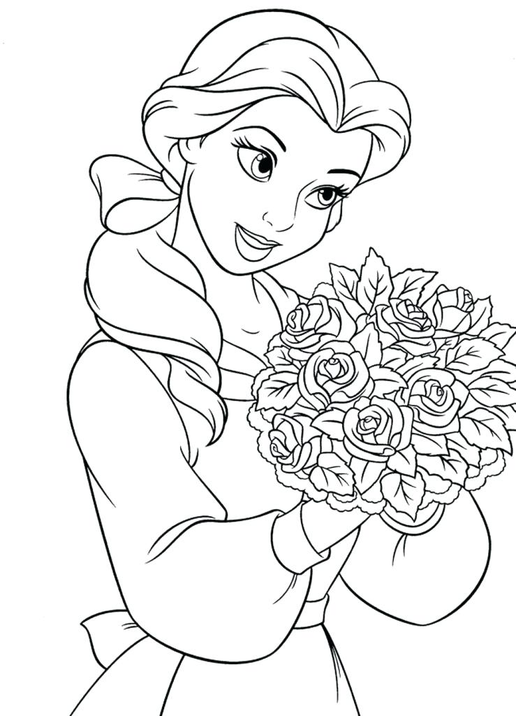 739x1024 Belle Princess Coloring Pages Princess Belle Coloring Pages Best
