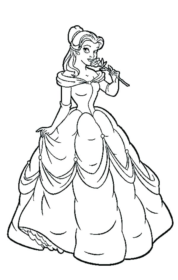 600x940 Bell Princess Coloring Page