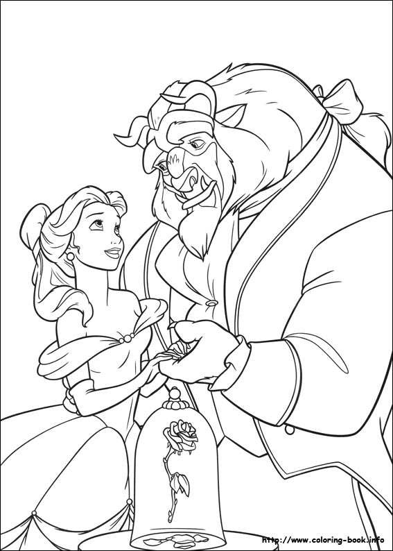 Beauty And The Beast Coloring Pages On Coloring 567x794 Beauty And The Beast Coloring Pages On Coloring
