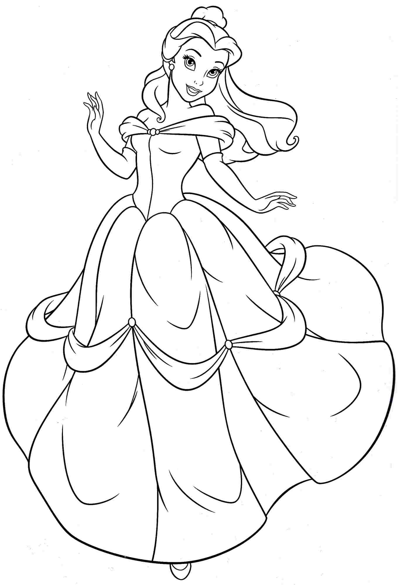 Disney Belle Coloring Pages 1363x2000 Disney Belle Coloring Pages