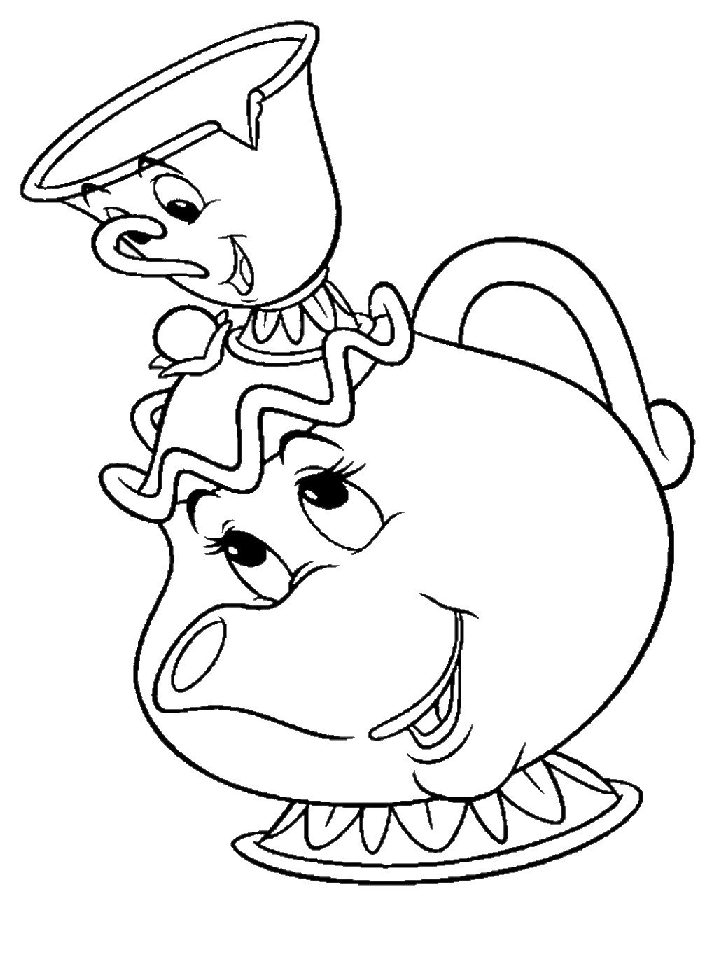 Beauty And The Beast Coloring Pages 1027x1400 Beauty And The Beast Coloring Pages