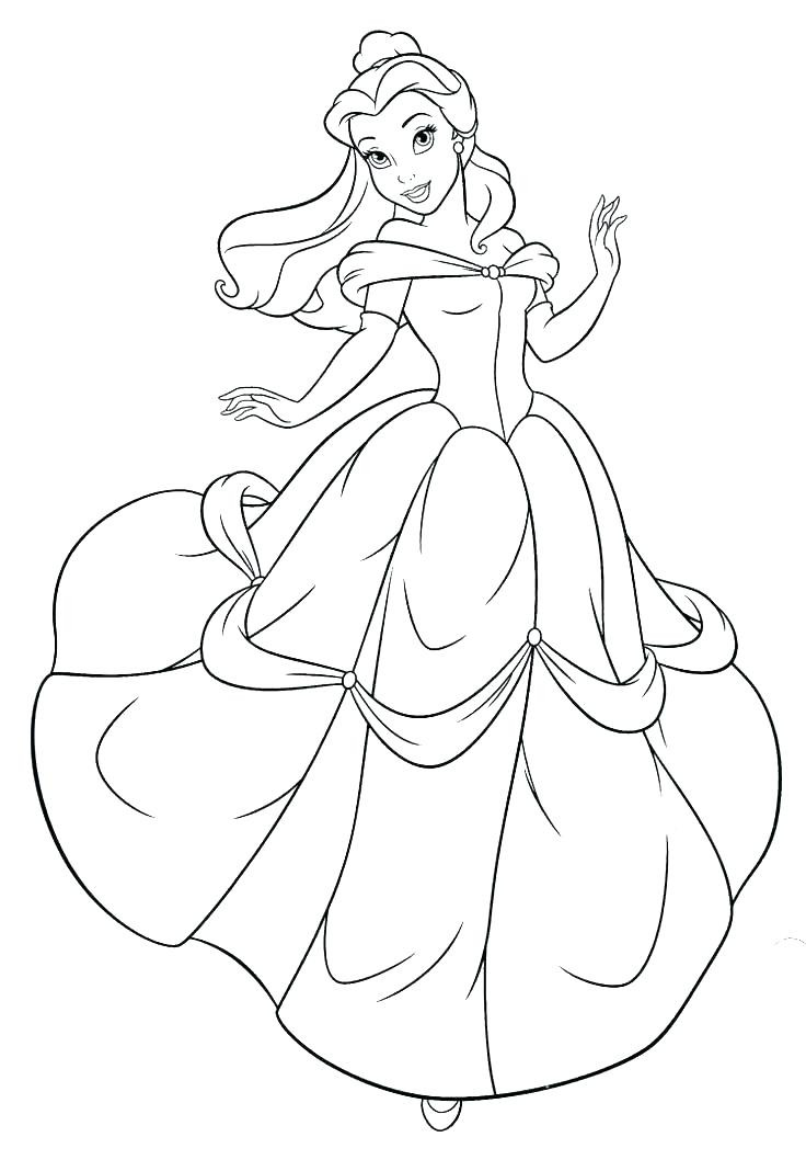 736x1058 Belle Beauty And The Beast Coloring Pages Wagashiya