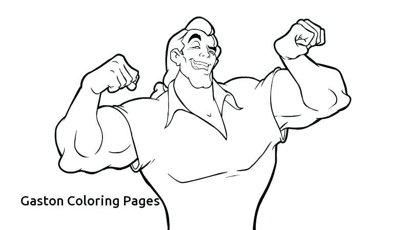 800x449 Gaston Coloring Pages Beauty And The Beast Coloring Pages Plus