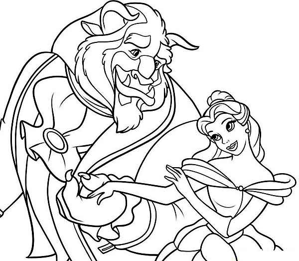 Belle Coloring Pages