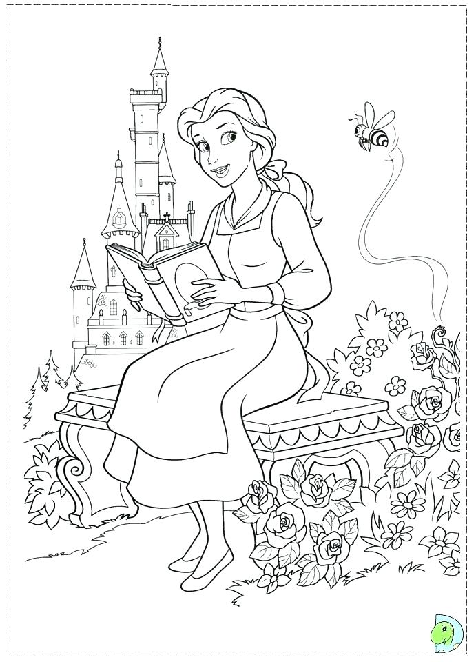 Coloring Pages Disney Princess Belle Coloring Pages As Well As 691x960 Coloring Pages Disney Princess Belle Coloring Pages As Well As