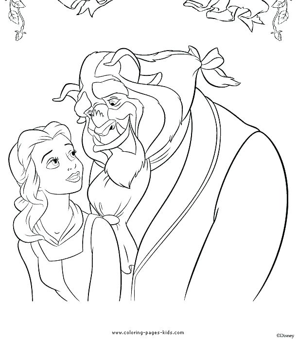 Beauty The Beast Coloring Page Coloring Pages Belle Beauty 611x699 Beauty The Beast Coloring Page Coloring Pages Belle Beauty