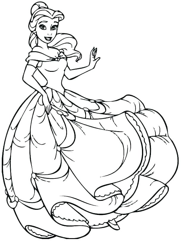 Princesses Coloring Pages Belle Coloring Pages In Addition To Full 608x812 Princesses Coloring Pages Belle Coloring Pages In Addition To Full