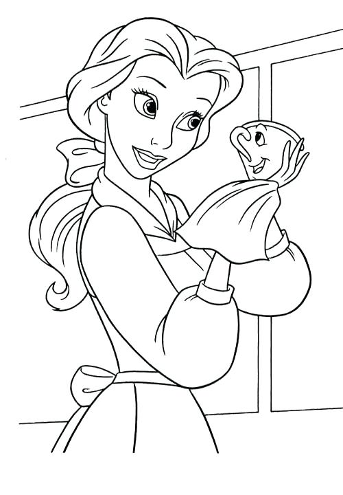 Belle Coloring Pages Disney at GetColorings.com | Free printable ...