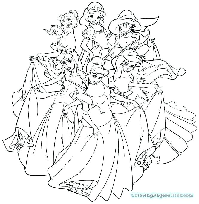 Princess Belle Colouring Pages Print All Disney Princesses 666x681 Princess Belle Colouring Pages Print All Disney Princesses