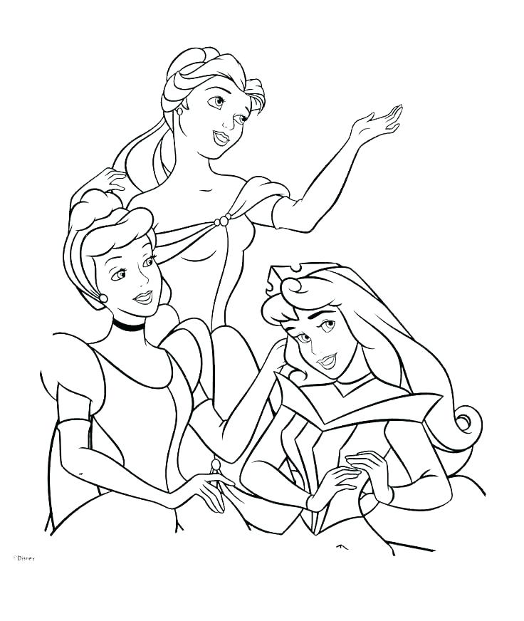 Belle Coloring Pages Disney at GetColorings.com | Free printable ...