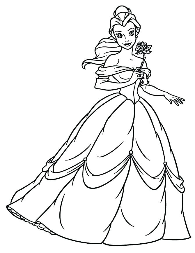 Belle Coloring Pages To Print