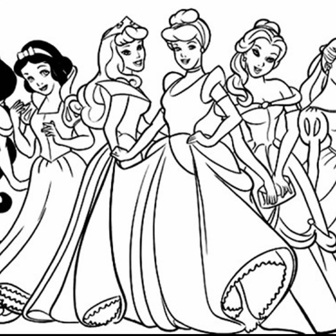 1150x1150 Opportunities Belle Coloring Pages To Print Princess Download
