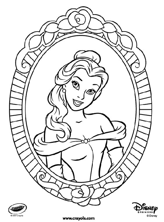 Belle Disney Coloring Pages