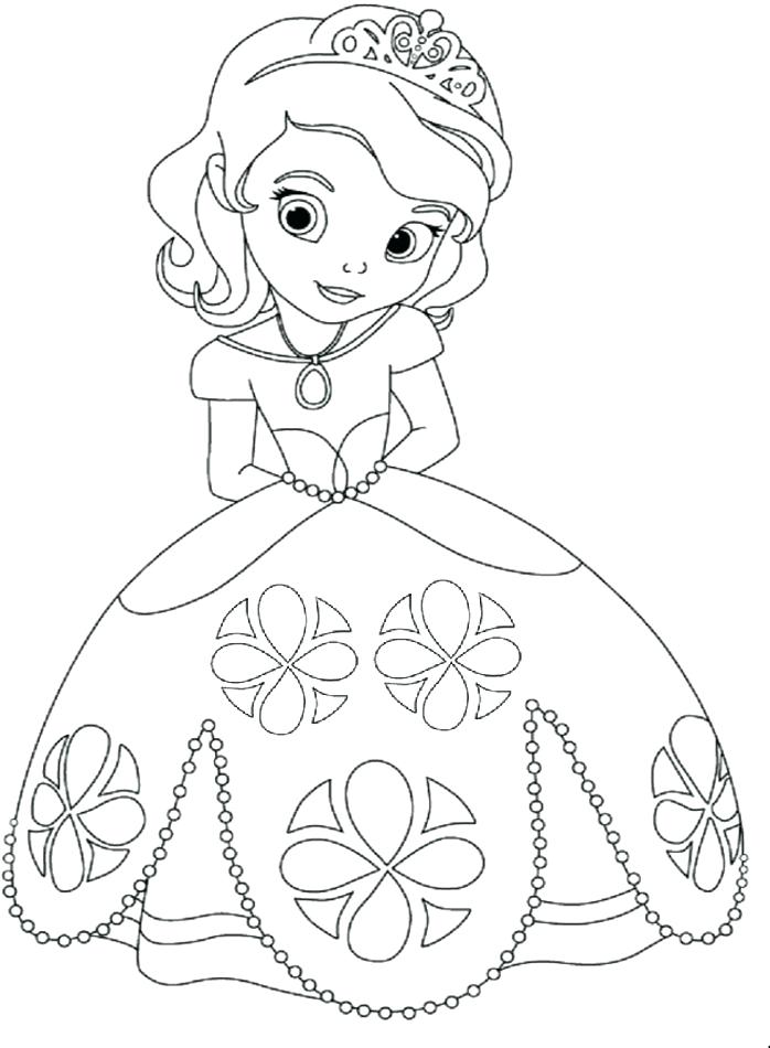 698x950 All Disney Baby Princesses Coloring Pages Fresh Decoration