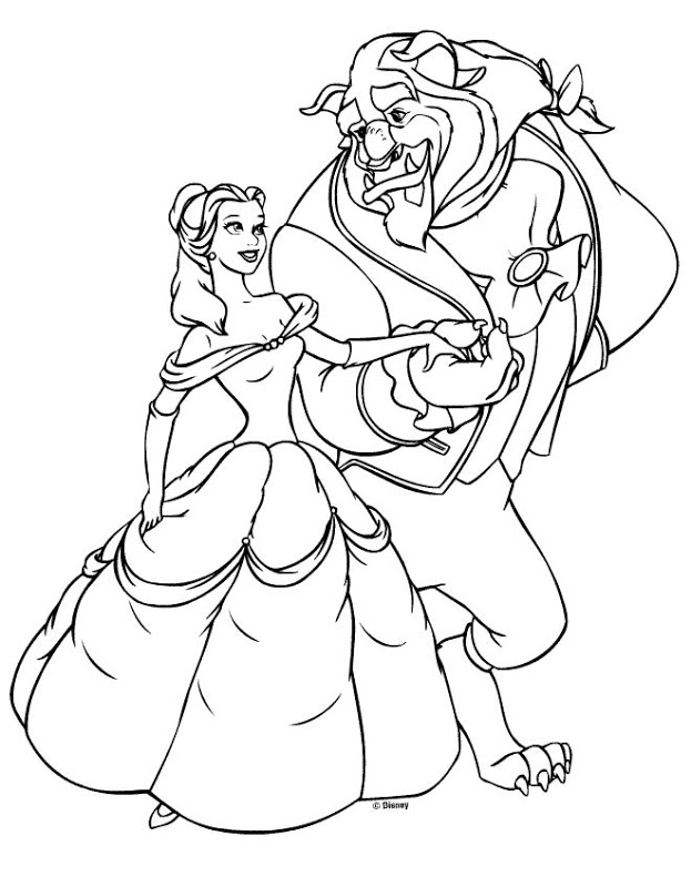 Belle Disney Coloring Pages at GetColorings.com | Free printable ...