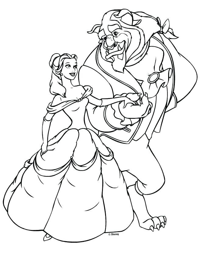 Disney Princess Belle Coloring Pages 660x847 Disney Princess Belle Coloring Pages