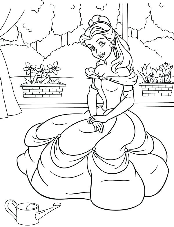 Belle Pictures To Color Innovation Ideas Coloring Pages Princess 600x783 Belle Pictures To Color Innovation Ideas Coloring Pages Princess