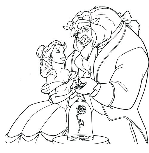 500x516 Princess Belle Coloring Pages Belle Coloring Pages Princesses