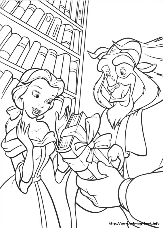 567x794 Beauty And The Beast Coloring Pages On Coloring