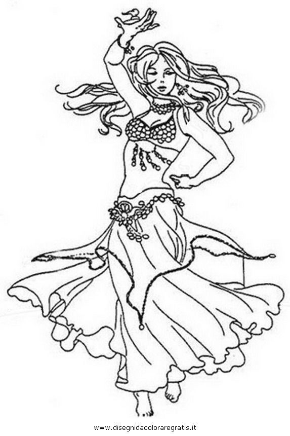 573x860 Belly Dancers Coloring Pages Disegni Da Colorare Che Potrebbero