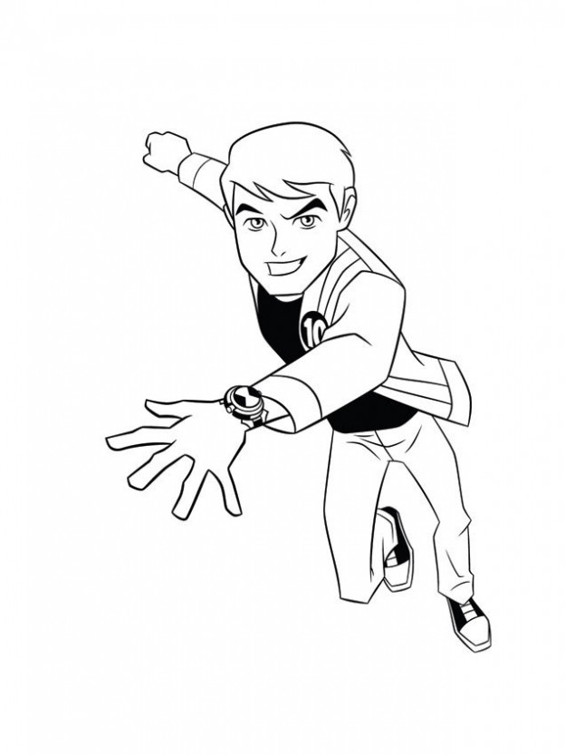 Ben 10 Coloring Pages 624x833 Ben 10 Coloring Pages