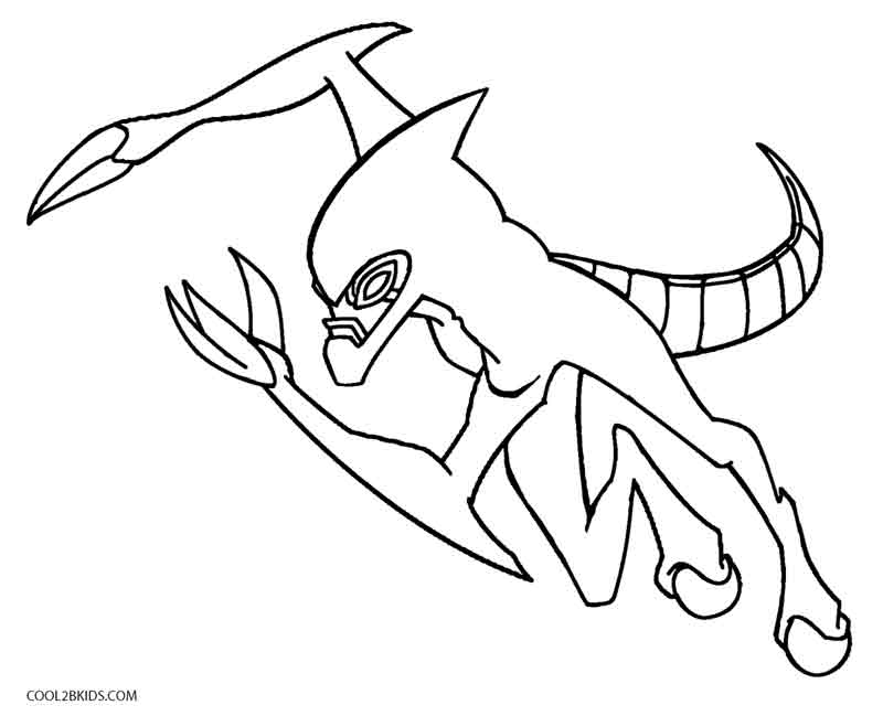 800x649 Printable Ben Ten Coloring Pages For Kids Cool2bkids