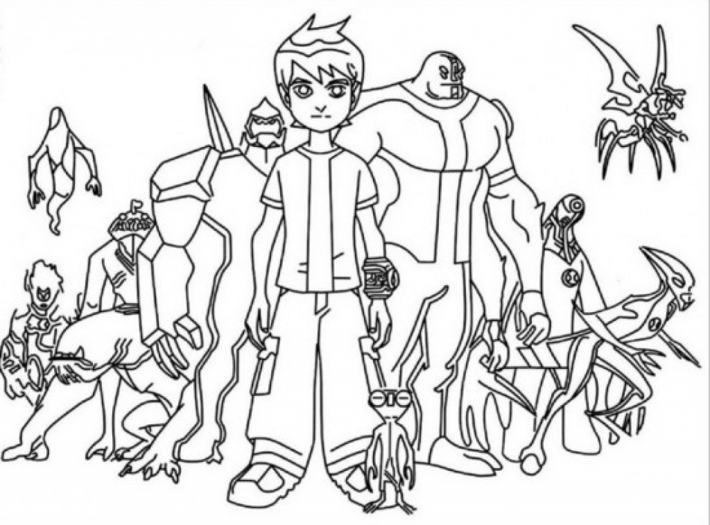 Stylist Design Ben 10 Coloring Pages Printable Games Mom Junction 1024x757 Stylist Design Ben 10 Coloring Pages Printable Games Mom Junction