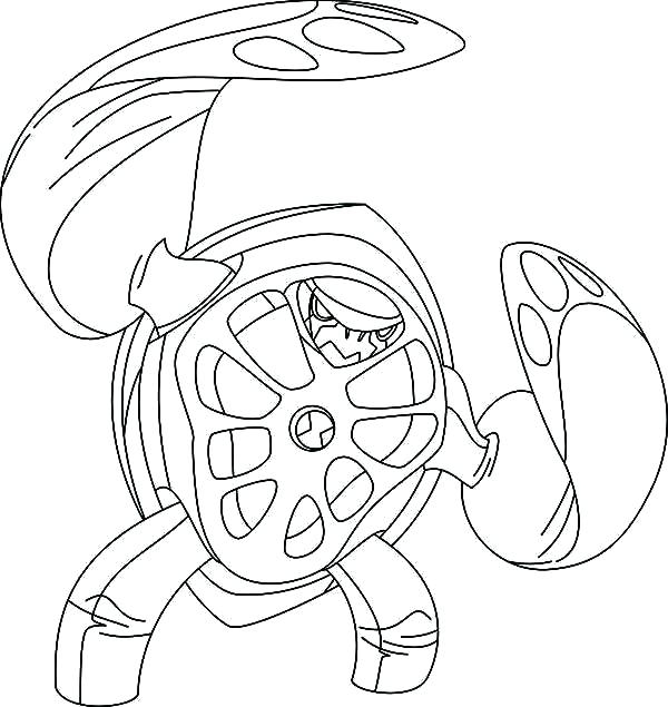 600x635 Ben 10 Ultimate Alien Coloring Pages Here Are Ben 10 Coloring