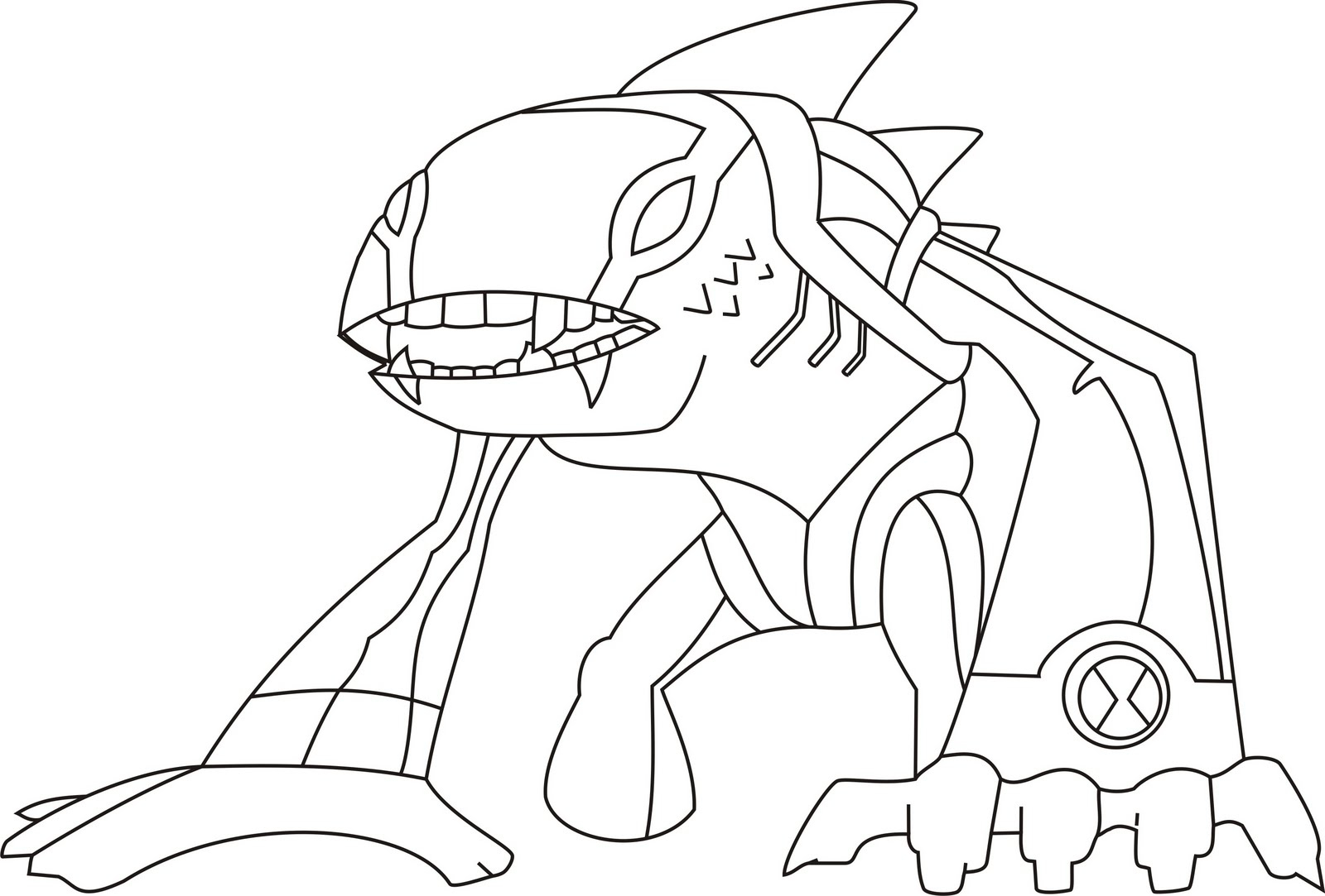 1600x1083 Ben 10 Alien Coloring Page Ben 10 Ultimate Alien Coloring Pages
