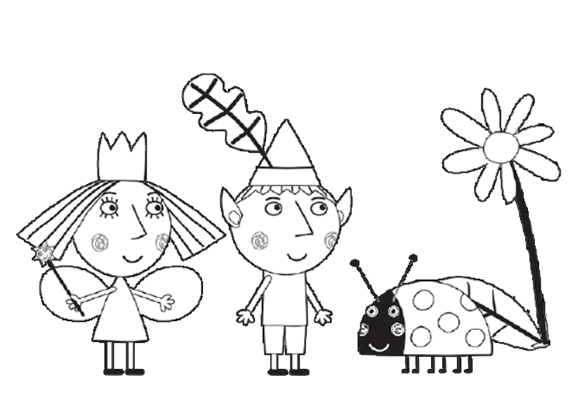 Ben Holly Printable Colouring Pages Little Kingdom Ben 822x595 Ben Holly Printable Colouring Pages Little Kingdom Ben