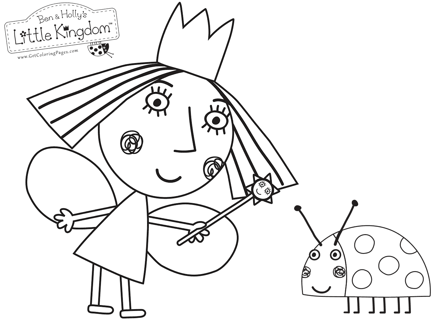 Ben Amp Holly Coloring Pages Coloring Pages