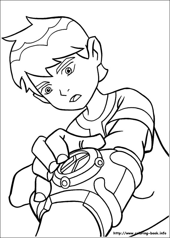 Ben 10 Coloring Picture 567x794 Ben 10 Coloring Picture