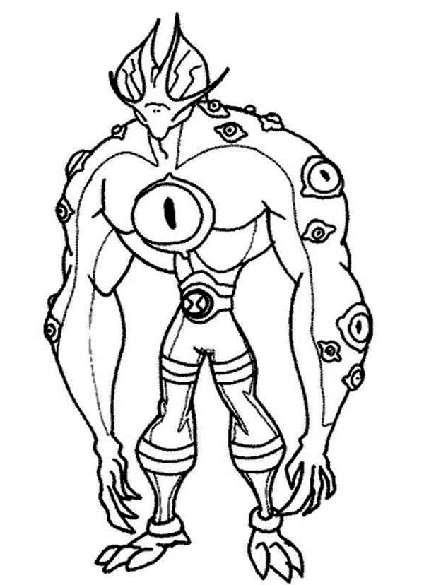 Ben Omniverse Colouring Pages 600x828 Ben Omniverse Colouring Pages