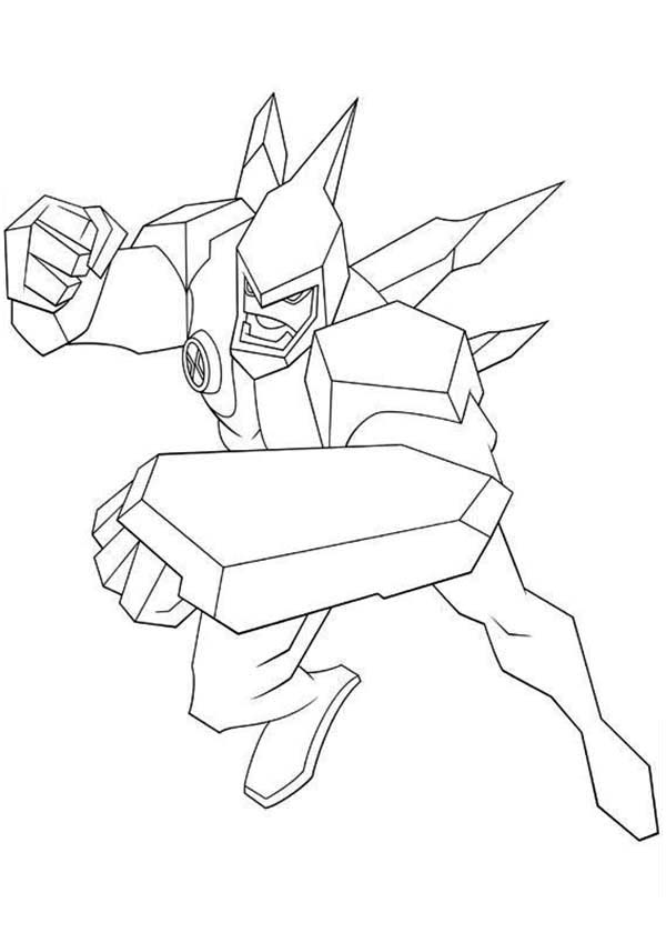 Diamondhead Ben 10 Omniverse Coloring Page Diamondhead 600x840 Diamondhead Ben 10 Omniverse Coloring Page Diamondhead
