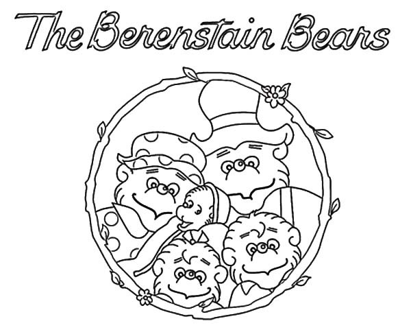 600x484 Berenstain Bear Family Picture Coloring Pages Best Place To Color