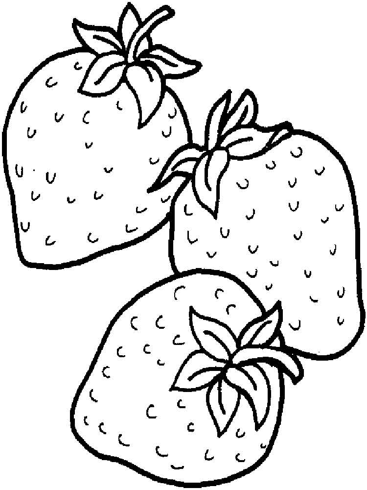 750x1000 Strawberry Coloring Pages. Download And Print Strawberry Coloring