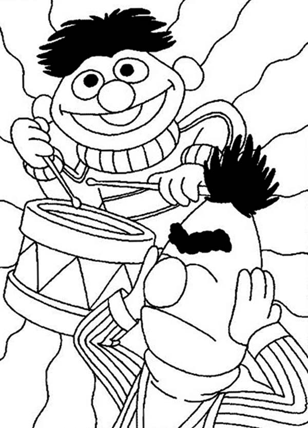 Bert And Ernie Coloring Pages at GetColorings.com | Free printable ...