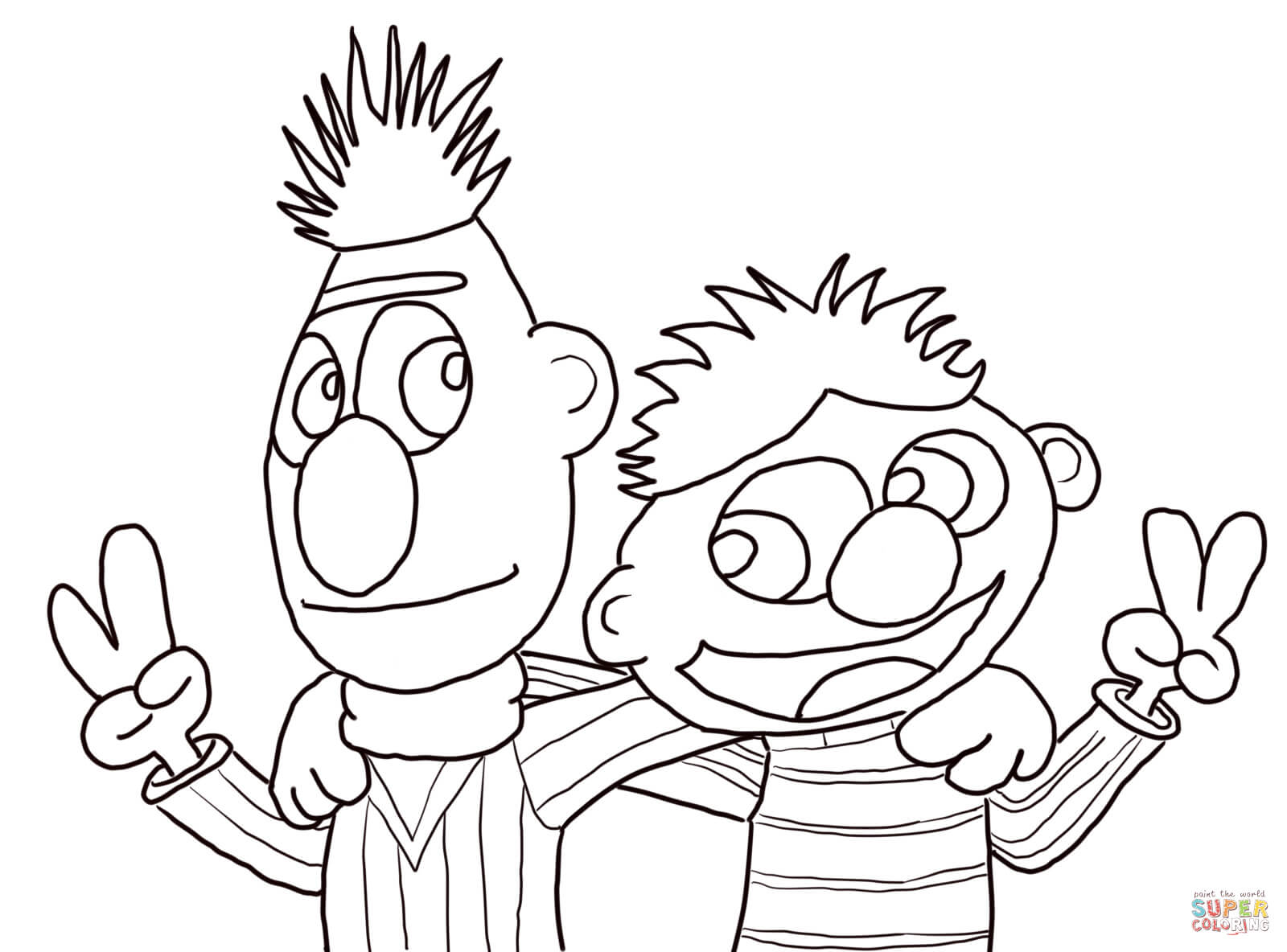 Quickly Bert And Ernie Coloring Pages Cool Pag 1600x1184 Quickly Bert And Ernie Coloring Pages Cool Pag
