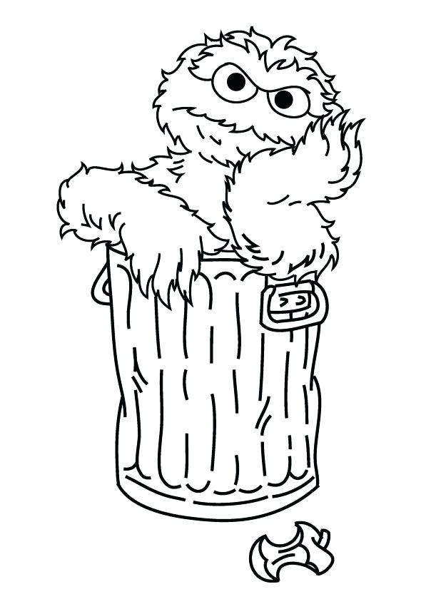 Printable Sesame Street Coloring Pages The Grouch Daydream 618x833 Printable Sesame Street Coloring Pages The Grouch Daydream