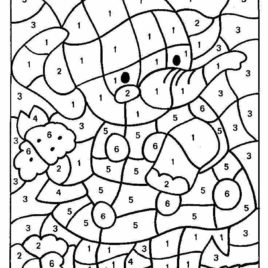 268x268 Printable Color By Number Best Coloring Pages