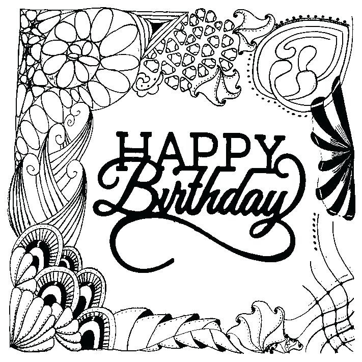 Adult Coloring Pages Happy Birthday Happy Birthday Coloring Pages 711x711 Adult Coloring Pages Happy Birthday Happy Birthday Coloring Pages