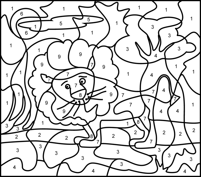 Free Printable Color By Number Coloring Pages Best Coloring Color 768x677 Free Printable Color By Number Coloring Pages Best Coloring Color