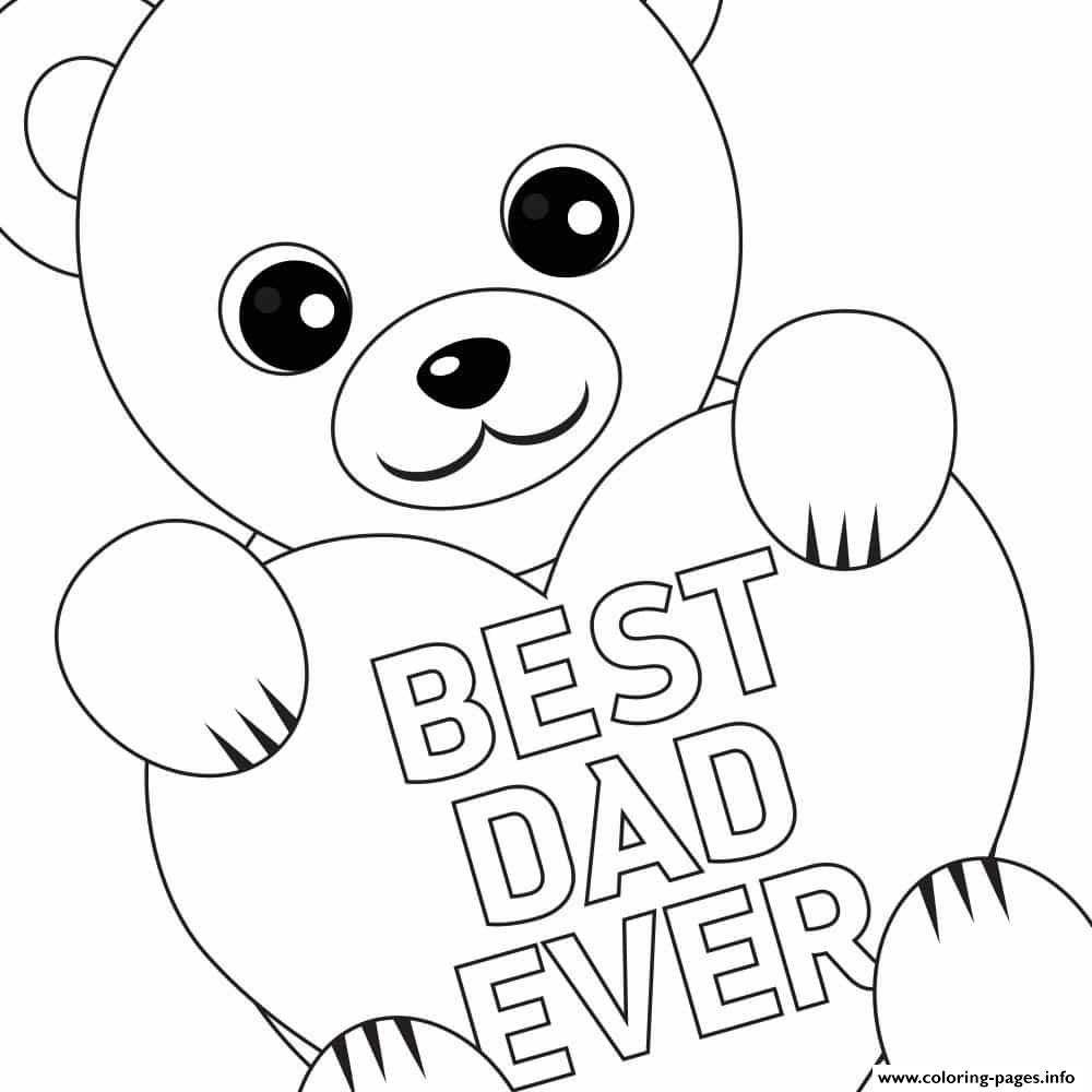 1000x1000 Free Fathers Day Printable Best Dad Coloring Pages Printable