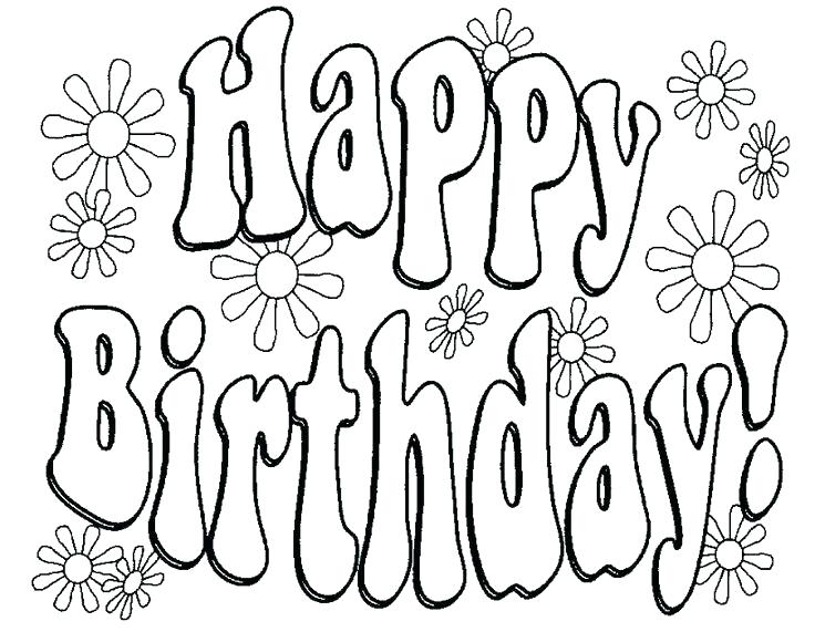 736x571 Happy Birthday Coloring Pages For Dad Happy Birthday Coloring