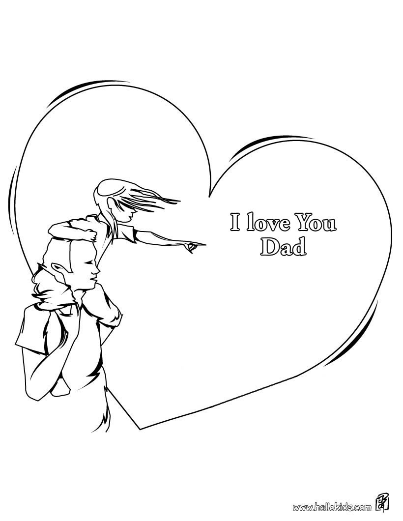820x1060 Valuable I Love My Dad Coloring Pages You Hellokids Com