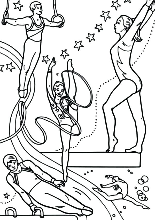 600x848 Printable Gymnastics Coloring Pages Gymnastics Coloring Pages All